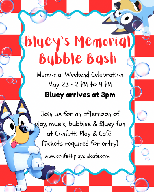 Bluey’s Memorial Bubble Bash